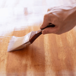 Conversion Varnish Application Process for Cabinet Doors